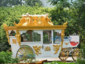 Carruaje Real de Alta Calidad / Carruaje de Boda Estilo Cenicienta / Carruaje Eléctrico Confortable para Transporte Especial - Product Image 3