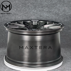 Jantes Maxtera forgées sur mesure, finition brossée noire, style <span class=keywords><strong>Brixton</strong></span> 2PC pour BMW, Porsche 911, Audi, AMG GT-R, Mustang, Camaro, Corvette, jantes en alliage - Product Image 4
