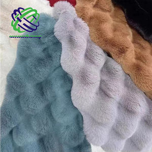 Новинка, роскошная пушистая плюшевая 3D ткань из искусственного меха кролика для одежды, одеяло - Product Image 2
