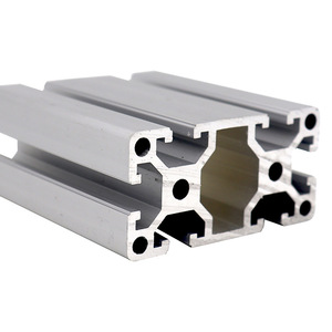 Industrial Aluminum Profiles 40mm European Standard 6063 Alloy Anodized For Woodworking Machinery Frames - Product Image 1
