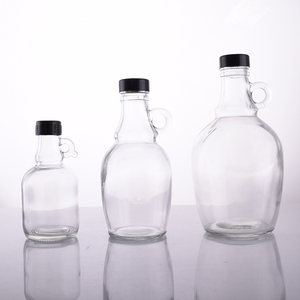 ขวดแก้วใสขนาด250มล. 500มล. 1000มล. ขวดแก้วไวน์พร้อมหูจับน้ำเชื่อมเมเปิ้ลขวดแก้วใส่ไวน์แคลิฟอร์เนีย - Product Image 5