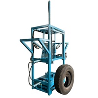 Presse à pneus triple pour un emballage efficace des pneus et un chargement accru, moteur hydraulique 5 kW, diamètre max. du pneu 95 cm