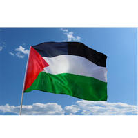 Gros Palestine Grand Drapeau Décoration Polyester Palestine Drapeau National