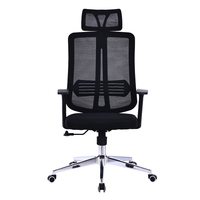 Chaise de bureau ergonomique moderne pour cadre, en maille, dossier haut, réglable en hauteur, pivotante, pour bureau à domicile