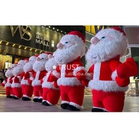 Disfraz inflable de Papá Noel, Reno, muñeco de nieve, Navidad, Panda gigante para publicidad y actuación en eventos