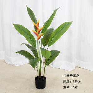 Vente en gros de fausses fleurs et plantes artificielles de luxe en plastique artificielles fausses plantes de décoration en pot plante décorative - Product Image 5