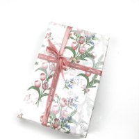 Papier de soie enduit de résine anti-graisse à motif de tulipes de Pâques, 17 g/m², pour le quilling, l'art, la couverture de journal fait main, le découpage et l'artisanat