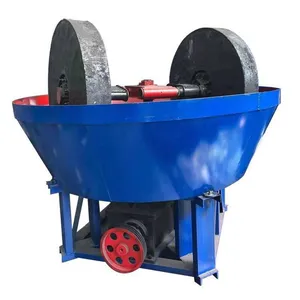 1200 wet pan mill / stone grinding machine gold ore mining mills/China Gold Grinding Machine Wet Pan Mill for Gold