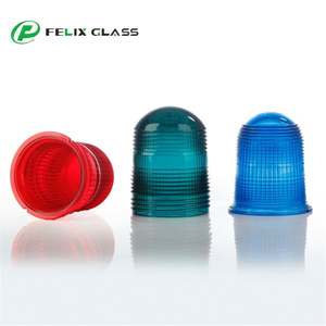 Couvre-cylindres extérieurs en verre rouge, bleu, vert, pressé à la presse, modernes, industriels, écologiques, résistants aux explosions, testés aux impacts 4J 7J - Product Image 3