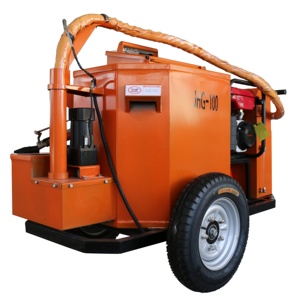 Fondeur d'asphalte à contrôle automatique de la température, équipement de scellement des fissures d'asphalte, pompe à remplissage rapide de matériaux pour fissures (JHG-100) - Product Image 2
