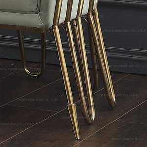 <span class=keywords><strong>Poltrona</strong></span> Decorativa in Tessuto Verde Chiaro, Elegante Sedia Singola di Lusso con <span class=keywords><strong>Gambe</strong></span> in Acciaio Inox Color <span class=keywords><strong>Oro</strong></span>, Stile Nordico - Product Image 4