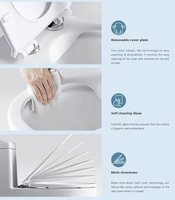 Ensemble d'accessoires de salle de bain Comodes en céramique couleur blanche Australie Standard Wc Toilette