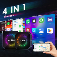 Boîte AI CarPlay universelle, système Android 12/13, 2+16G/4+32G en option, adaptateur CarPlay sans fil avec fonction de téléchargement d'applications