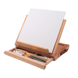 FOSKA Boîte de rangement multifonctionnelle en bois de hêtre massif avec 1 tiroir pour les étudiants en art et les débutants - Product Image 5