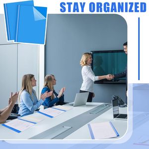 แฟ้มใส่เอกสารแบบใส 3 ห่วง สำหรับใส่รายงาน ประวัติย่อ เอกสารสำคัญ สำหรับโรงเรียนและสำนักงาน - Product Image 4