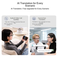 Lunettes de traduction hors ligne avec application de contrôle linguistique, interprétation simultanée haute précision pour le shopping et les voyages (Fournisseur)