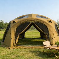 Tente de désert gonflable toutes saisons, extérieur enduit Oxford, coupe-vent, anti-UV, ouverture automatique rapide, kaki, Moyen-Orient