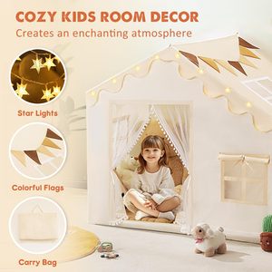 Tienda de Campaña Infantil para Interiores, Espacio Amplio, Casa de Juegos para Niños Pequeños, Castillo de Princesa, Casa de Juegos, Tiendas de Juguete para Niñas y Niños - Product Image 3