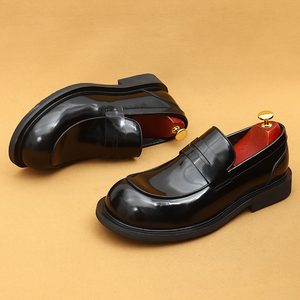 Zapatos de Vestir para Hombre, de Cuero Genuino, con Punta Cerrada, Estilo Británico, Brillantes, Elegantes y Formales - Product Image 4