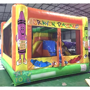 XIXI Đồ Chơi Phổ Biến Inflatable Crayon Bouncy Castle, Inflatable Jumping Bouncer Combo Để Bán