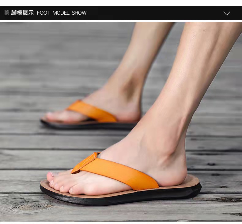 Summer Fashion Beach slippers PU shoes outdoor sandals flip flops for men