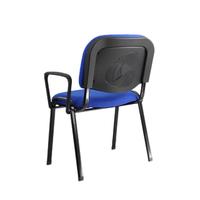Chaise de conférence empilable de qualité, chaises de zone d'attente unique, chaises de réception de bureau bleues