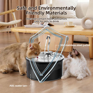 <span class=keywords><strong>Fontaine</strong></span> <span class=keywords><strong>à</strong></span> <span class=keywords><strong>eau</strong></span> pour chat de <span class=keywords><strong>3</strong></span>,2 L, <span class=keywords><strong>fontaine</strong></span> <span class=keywords><strong>à</strong></span> <span class=keywords><strong>eau</strong></span> pour animaux de compagnie, distributeur d'<span class=keywords><strong>eau</strong></span> pour chien en acier inoxydable, <span class=keywords><strong>fontaine</strong></span> automatique pour chat avec fenêtre de niveau pour chats - Product Image 2