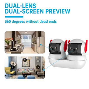 Rscamtom hai ống kính 4MP CMOS Wifi máy ảnh với thẻ SD lưu trữ PTZ 360 góc rộng không thấm nước cho home & bé giám sát - Product Image 3