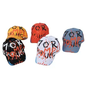 Chapeau d'été pour bébé Chapeau de soleil en coton imprimé de lettres pour bébé garçon fille enfants casquettes de baseball