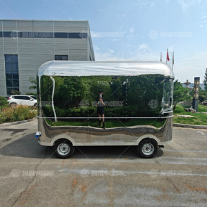 รถขายอาหารเคลื่อนที่ไฟฟ้า ได้รับการรับรองมาตรฐาน CE และ DOT สำหรับขายขนม ชานม บาร์บีคิว และอาหารจานด่วนริมทาง - Product Image 3