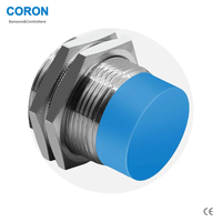 Sensor de Proximidad Capacitivo Sin Contacto M30 de 15 mm, Alimentación de 10-30 VCC, Salida NPN NC, IP67, Cable de 2 m Sin Blindaje, Detección LED Roja