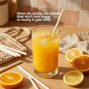 Pailles à boire écologiques en farine de riz de 13 mm, comestibles, biodégradables, extra larges, pour les boissons au thé à bulles, les boissons Boba, le thé au lait - Product Image 6