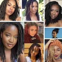 Extensions de dreadlocks 100% cheveux humains faits à la main, blond ombré, pour hommes et femmes, style hippie, afro, crochet, tresses, dreadlocks
