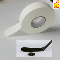 Ruban adhésif de hockey blanc haute résistance, forte adhérence, durable, résistant à l'humidité, en tissu de coton, pour le contrôle du bâton de hockey sur glace