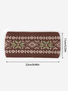 Vintage Polygonal Fabric Elastic Hairband American Style Fresh <b>Sweet</b> Accessory Jacquard Headband for Women and Girls - Product Image 2