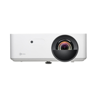 Projecteur vidéo DLP 3D Optoma LH352ST 4LED compact pour entreprises et salles de classe, courte focale, 3300 lumens ANSI, 1080p Full HD, décodage 4K HDR