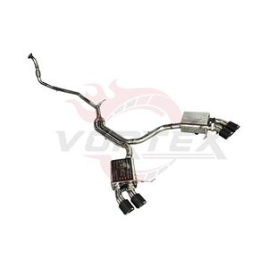 Vortex Precision SS304 Valvetronic <b>Exhaust</b> for Porsche Macan 2.0L Turbo 2014-2017 with Four Carbon Coated Exit Nozzles - Product Image 3