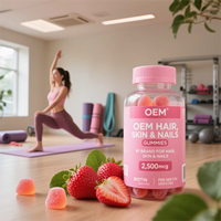 Bonbons gélifiés à la vitamine pour les cheveux JN avec biotine et collagène, complément beauté antioxydant naturel pour adultes, 60 unités