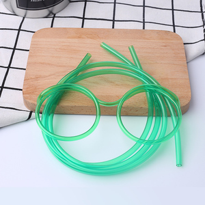 Drôle en forme de verre paille fou créatif en plastique paille lunettes nouveauté cas tube pour la partie d'enfants - Product Image 2