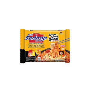 Savor the rich, spicy fusion of Indonesian Mie <strong>Sedaap</strong> with authentic Korean Cheese Buldak flavor delivering creamy - Product Image 4