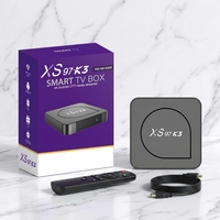 Set Top Box XS97 K3 Android 10 Quad Core 4K H.265 HEVC 1+8GB