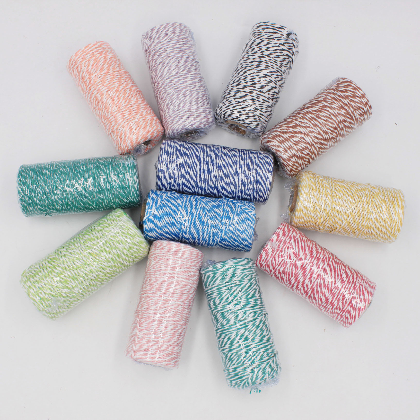 สีเหลืองสีขาว-2มม. (100เมตรม้วน)