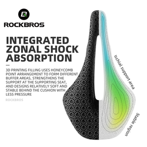 Funda de Asiento de Bicicleta de Montaña ROCKBROS con Impresión 3D, Cojín Suave, Cómodo, Transpirable y Antideslizante, Apta para Bicicleta de Carretera - Product Image 2