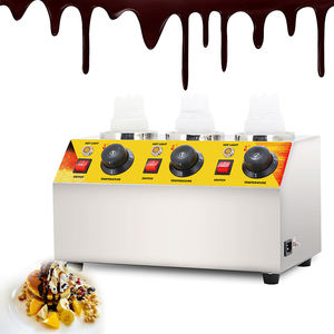 เครื่องทำซอสช็อคโกแลตไฟฟ้า220V/110V-50Hz/60Hz ขวดซอส3ขวดบีบเครื่องปรุง - Product Image 1