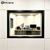 Aislamiento Acústico para Ventanas, Ventana de Observación Acústica para Estudio de Grabación con Paneles de Triple Vidrio y Sellado