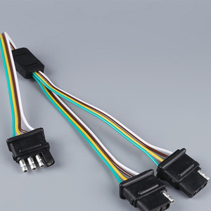4 针拖车灯条和尾门 LED 灯扁平 Y 型分线器插头 PVC 绝缘，适用于汽车使用 - Product Image 2