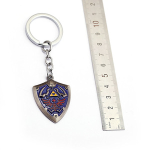 Alta calidad <span class=keywords><strong>Legend</strong></span> <span class=keywords><strong>of</strong></span> <span class=keywords><strong>Zelda</strong></span> llavero juego joyería escudo Metal llavero COLLAR COLGANTE - Product Image 2