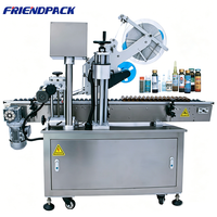 Machine d'étiquetage horizontale UPK pour ampoules et flacons de peptides, avec écran tactile, pour petits flacons, tubes de rouge à lèvres, stylos et tubes cosmétiques