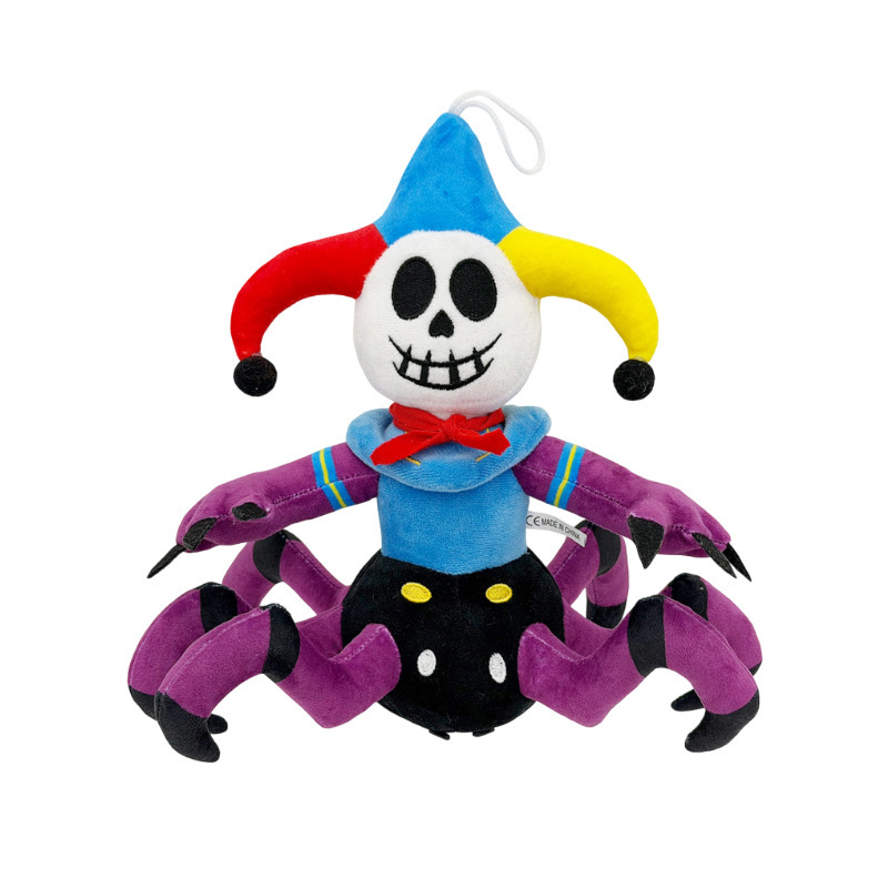 Clown aux jambes violettes avec une corde