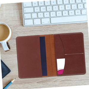 In stock PU leather passport <b>holder</b>, card <b>holder</b>, travel portable travel bag for visas, plane tickets, bank cards, and <b>ID</b> cards. - Product Image 1